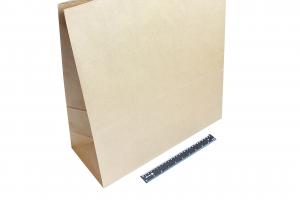 Пакет бумажный с плоскими ручками КРАФТ 480*445*180 (100гр/м).755М/512
