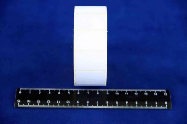 Весовая лента (термоэтикетка) 30мм*20мм белая, без печати, для баркода.2480/22