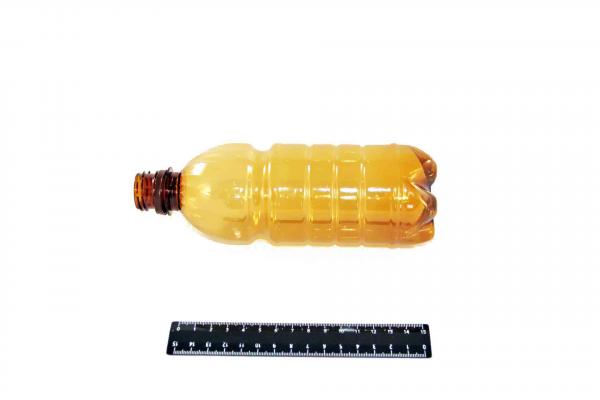 Бутылка ПЭТ 0,5л коричневая (100шт).1902/144K