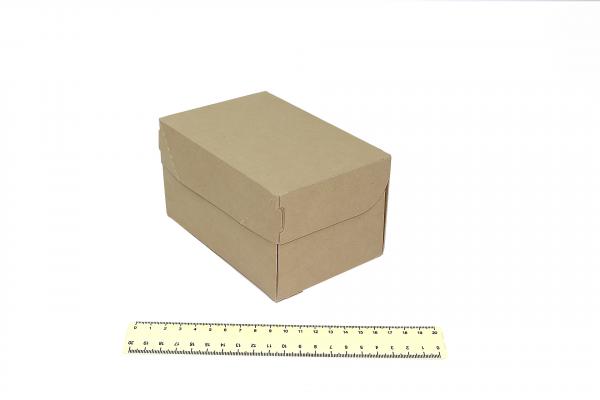 Контейнер крафт (коробка) ламинированный внутри Fast Food Box L для куриных крыльев и наггетсов, 150мм*91мм*70мм, без окна, на 500мл.28979-L201