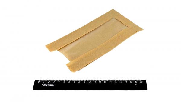 Пакет бумажный Крафт 210*110*40мм с полипропиленовым окном.310ПП-11