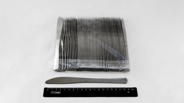 Нож пластиковый серебро/металлик 20см (50шт в упаковке), TaMbien.2202-Tb