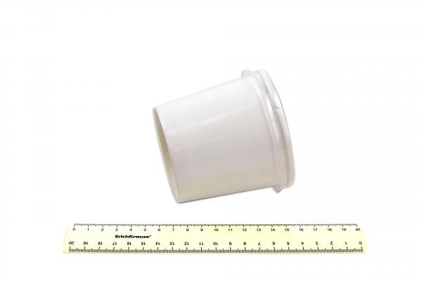 Контейнер суповой бумажный белый на 300мл (h=85мм), с прозрачной пластиковой крышкой (d=90мм) (500).600-0sup