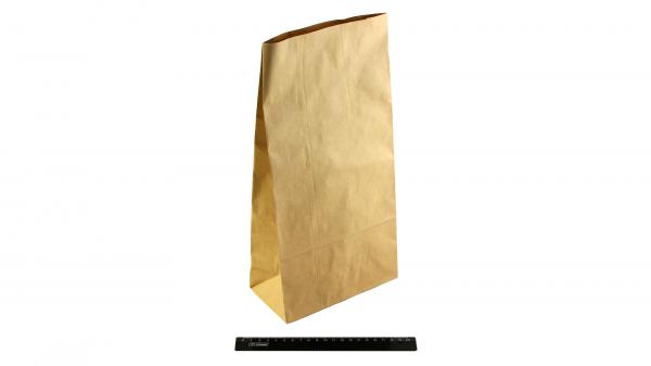 Пакет бумажный 360*180*90мм крафт, без ручек, с прямоугольным плоским дном (700шт в коробке).3830/2mm