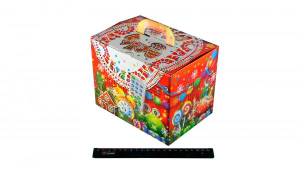 Коробка для новогодних подарков "Телевизор маленький", на 2кг.9448/Z18