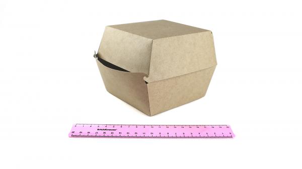 Коробка для Гамбургера EcoBurger 130*130*110 XL крафт (220шт).7095/9xl220