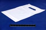 Пакет ПВД белый, с вырубной ручкой 20*30 50мкм, активированный, для шелкографии.5678/03