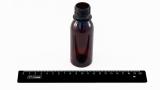 Бутылка ПЭТ 0,1л коричневая, без крышки, d горла = 28мм.1902/175-1k