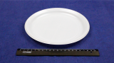 Тарелка десертная одноразовая пластиковая белая d=205мм, Чайковский (50/2100).1306/0x