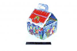 Коробка для новогодних подарков "Домик".4989/02