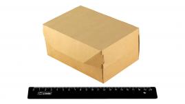 Контейнер крафт (коробка) ламинированный внутри Fast Food Box L для куриных крыльев и наггетсов, 150мм*100мм*70мм, без окна, на 500мл.28979-L201