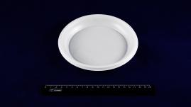 Тарелка десертная одноразовая пластиковая белая ДИАПАЗОН, d=167 (1600шт).1303/1d