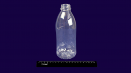 Бутылка ПЭТ 1,0л прозрачная без крышки, для молока (100шт).001/0М156bk