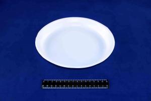 Тарелка десертная одноразовая пластиковая белая d=210.1306/0