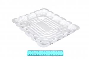 Емкость для тортов Т-480Д, белая, прямоугольная (25шт в упаковке).1721/4Т1