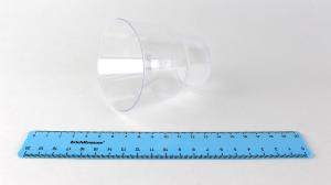 Стакан 200мл многоразовый пластиковый прозрачный Кристалл (25шт в упаковке).1021-K