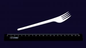 Вилка одноразовая пластиковая белая, Диапазон (100/2000).1202-11