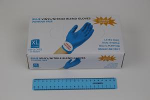 Перчатки нитриловые неопудренные синие "XL" Manual FN (50пар/10уп).3802/179