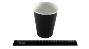 Стакан бумажный 300 мл ЧЕРНЫЙ, для горячих напитков.7П00/72-Black3