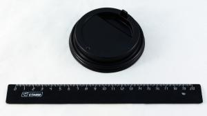 Крышка 90 мм для горячих напитков, черная, ПРОТЭК.7002/259Pr