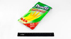 Перчатки резиновые Paclan Universal M, желтые (1 пара).38021/pk