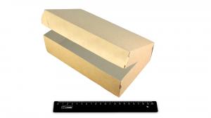 Контейнер крафт (коробка) ламинированный внутри 230мм*140мм*60мм, без окна 1900мл, ECO CAKE 1900 (300шт).28979-11b