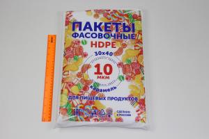Пакет фасовочный 30*40-10 Карамель, Союз-Полимер (15).0219/82183