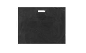Пакет ПВД черный, с вырубной ручкой 70*60 70мкм, активированный, для шелкографии.5678/04-156