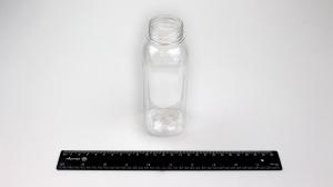Бутылка ПЭТ 0,3л БЕЗ КРЫШКИ, на 38мм, прозрачная, гладкая, КВАДРАТНАЯ (без рёбер жёсткости).1902/1436nb