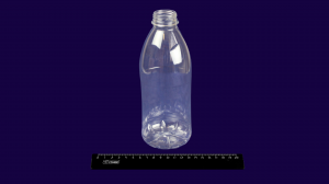 Бутылка ПЭТ 1,0л прозрачная без крышки, для молока (100шт).001/0М156bk