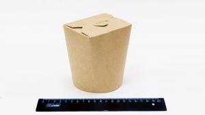 Контейнер бумажный Чайна-Бокс крафт, круглый, на 700мл (30шт/180шт).1690-80-0