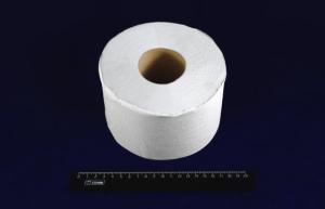 Бумага туалетная белая двухслойная с тиснением 130м для диспенсера (1/12шт).3182/82P