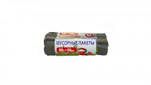 Мешок мусорный 60 л. (50шт/25рул) черный МАНДАРИНКА 05500650005.1079/86-uds