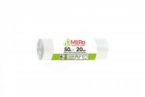 Мешок мусорный 50 л. (20шт/50рул) белый MITRA PROFESSIONAL 402162  06000720009.935/25-uds