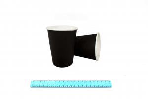 Стакан бумажный 350 мл. черный 2х-сл. (20шт/20уп) / Л.7009/152-uds