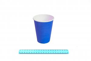 Стакан бумажный 350 мл. (50шт/20уп) Синий / 7009/261-uds