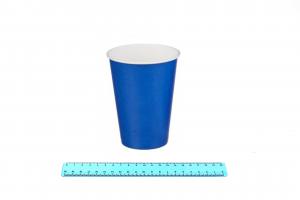 Стакан бумажный 400 мл. (50шт/20уп) Синий / 7009/265-uds