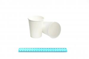 Стакан бумажный 350 мл. Белый (50шт/20уп) ИнтроПластик.7009/408-uds