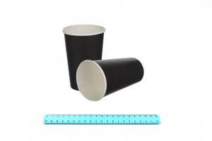 Стакан бумажный 400мл ЧЕРНЫЙ (50шт/20уп) 7009/410-uds