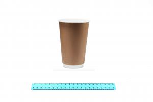 Стакан бумажный  ГН 400 мл. КРАФТ 2-х слойный (15шт/16уп/240шт).9987/2612-uds