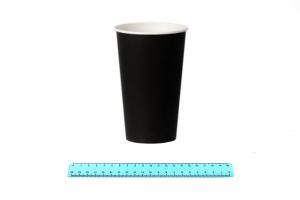 Стакан бумажный  ГН 500/650 мл. Черный  (45шт/720шт).9987/266-uds
