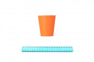 Стакан бумажный 350 мл. ОРАНЖЕВЫЙ (50/1000) 9987/38-uds