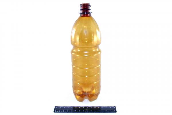 Бутылка ПЭТ 1л коричневая (100шт).1903/1