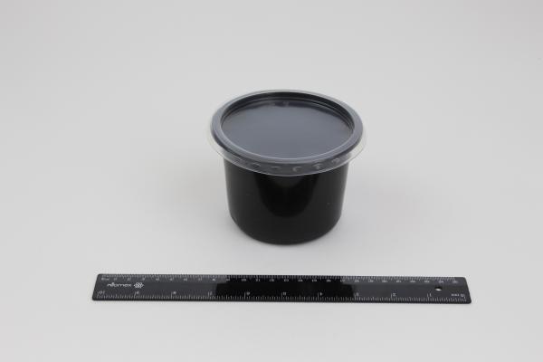 Контейнер СпК-115-500мл, круглый, черный, ПолиЭр (50/500).1600-V3