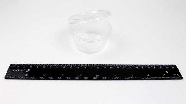 Контейнер для соуса с крышкой 80мл бесцветный, из твердого пластика Аэроснаб (960/80).1601К-80