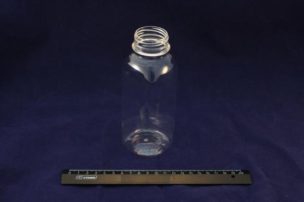 Бутылка ПЭТ 0,25л без крышки, прозрачная, горло 38мм.1902/144bk