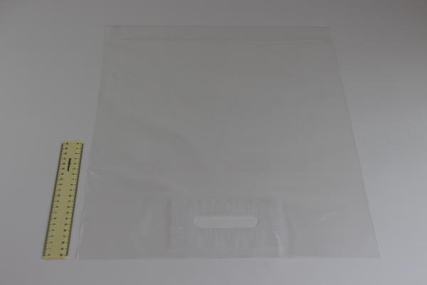 Пакет ПВД прозрачный, с вырубной ручкой 40*50 60мкм, активированный, для шелкографии.5678/659p