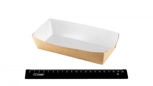 Лоток крафт для фастфуда, 165мм*70мм*40мм.Kr1-0056756
