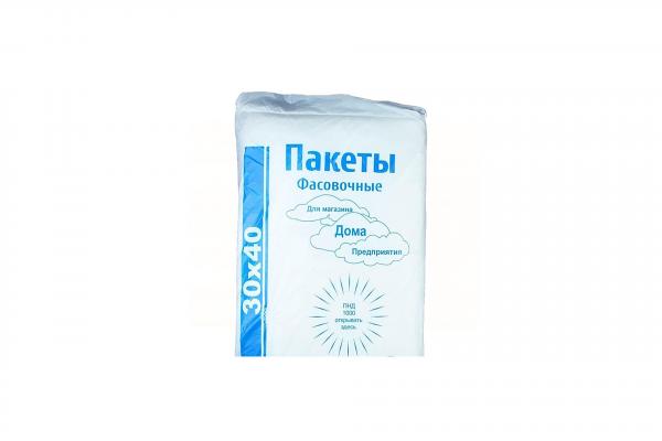 Пакет фасовочный 30х40-10мкм (1000/6000) ПЕТРОПАК 1,6-Л.0088/128-uds