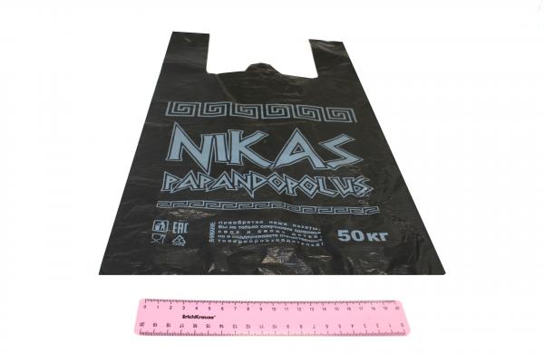 Пакет-майка 30х55-30мкм NIKAS черный (100/1000) СП.0509/193-uds